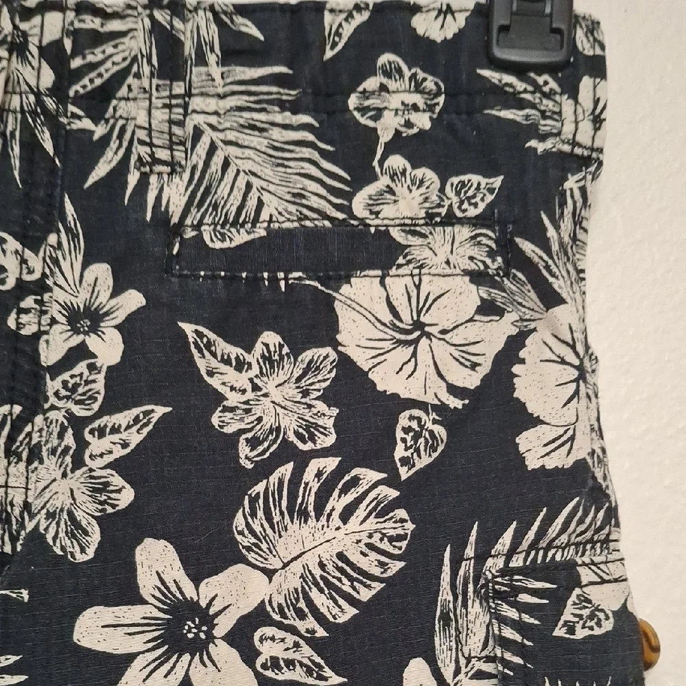 Carter's Black and White Tropical Print Shorts